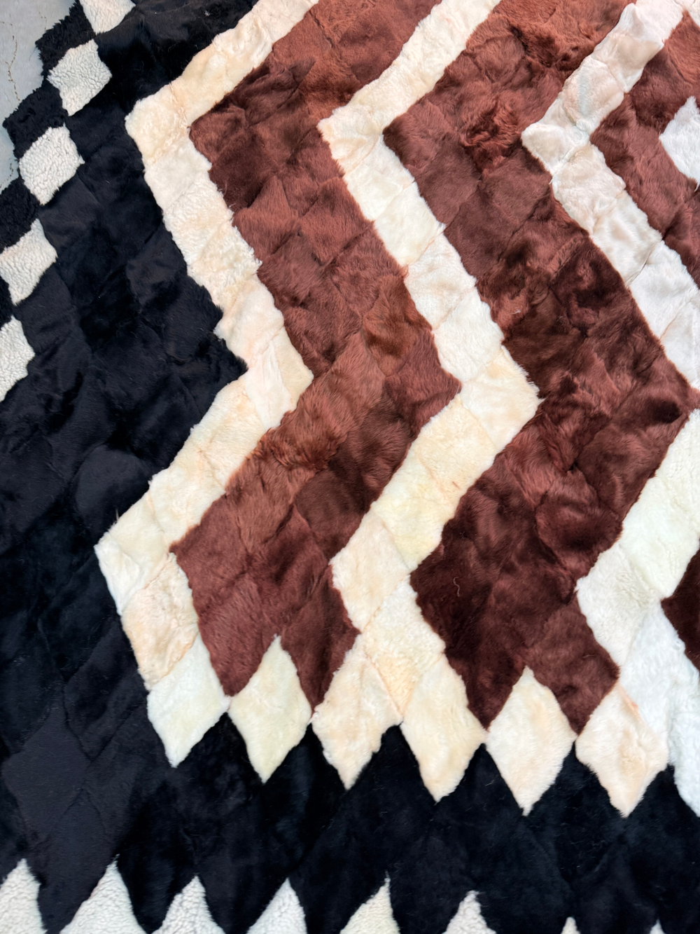 Покрывало меховое ковер из шкуры овчины
