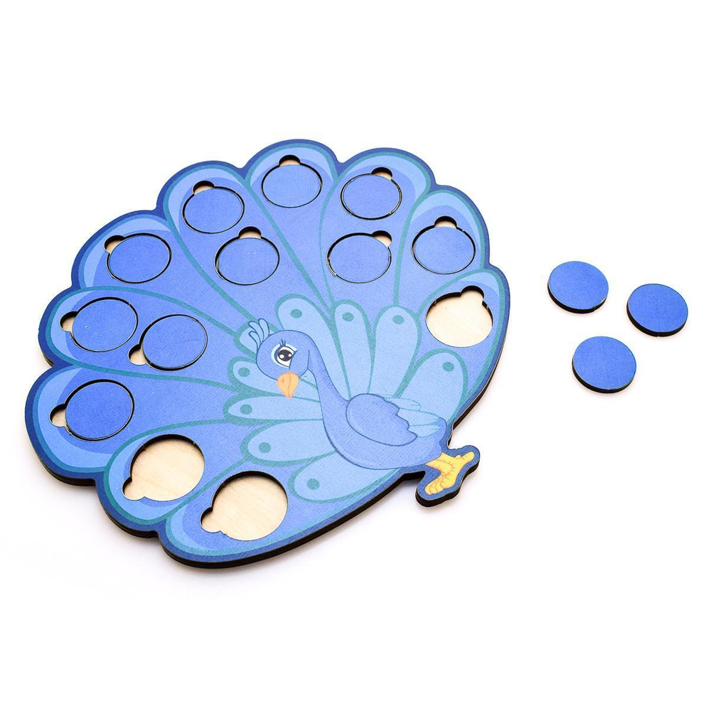 Весёлые кружочки павлин