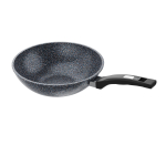 Сковорода ВОК "Мечта" Гранит с несъемной ручкой и крышкой 28 см