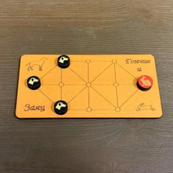 Средневековая настольная игра Заяц и гончие