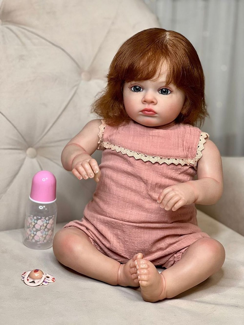 Кукла Реборн мягконабивная 60см в пакете (FA-089)