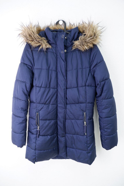 Пуховик H&M практичный на 13-14 лет