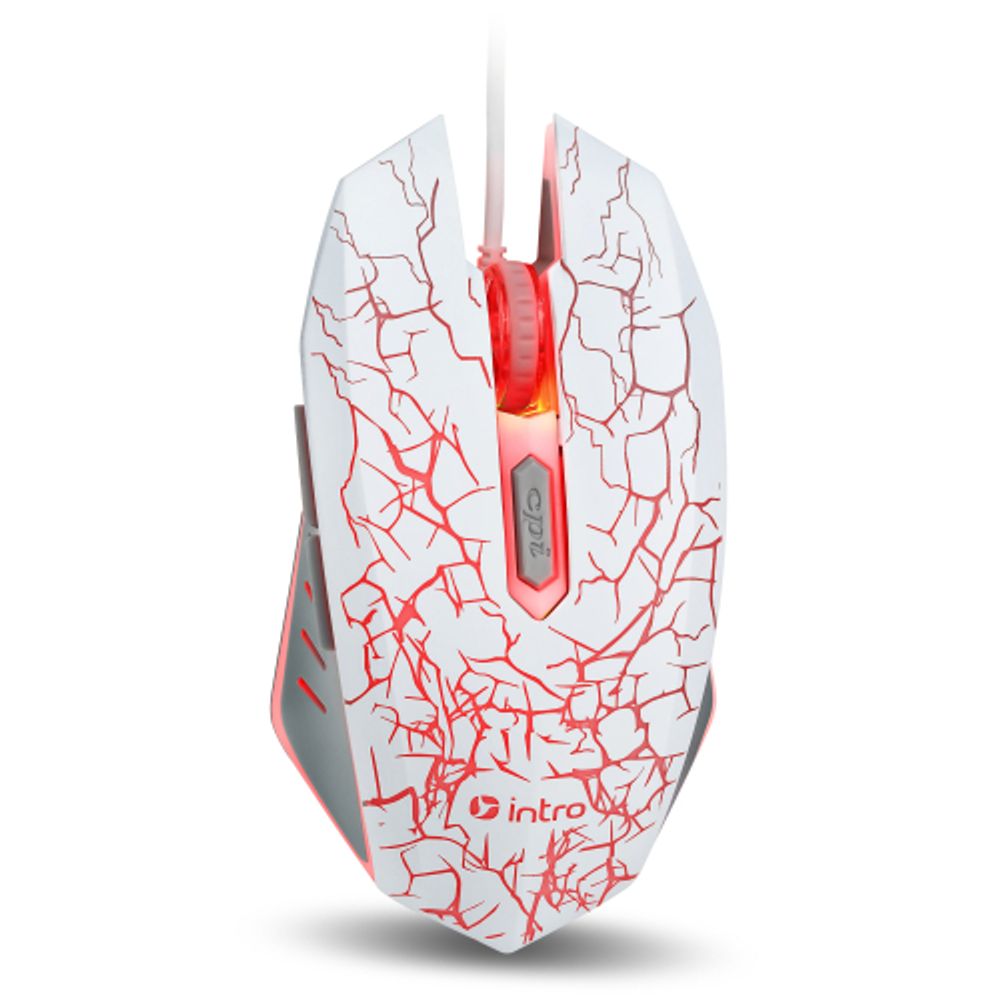 Мышь Intro MG610 игровая проводная 1200-3600dpi белая | Мыши