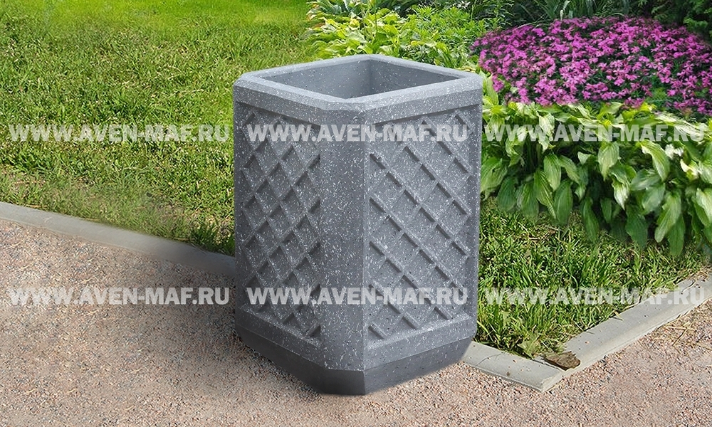 Бетонная урна для мусора