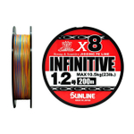 Шнур плетеный SUNLINE INFINITIVE 4 200 (5C) #0.6/12lb