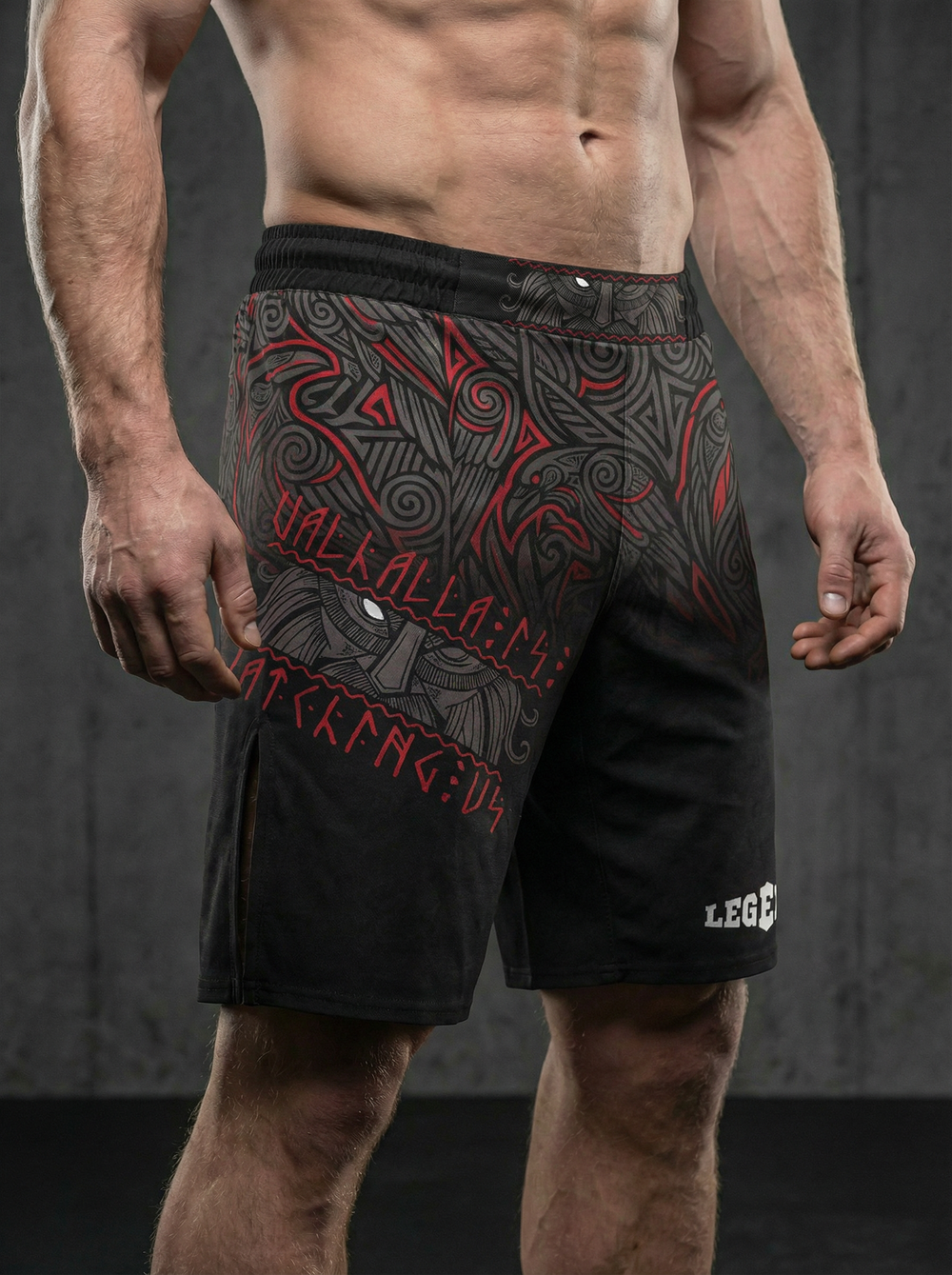Шорты спортивные тренировочные черные LEGENDA Вальхалла