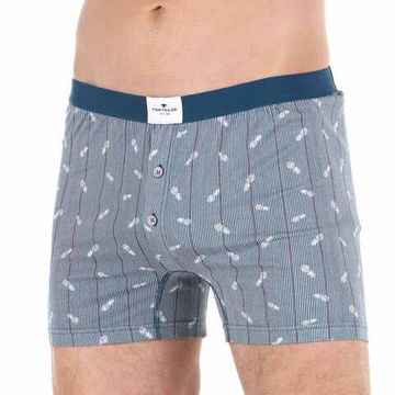 Мужские трусы-шорты синие с узором Tom Tailor 70485/5608 625