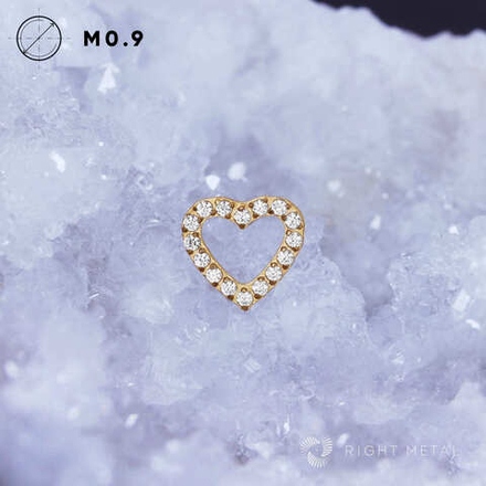 Diamond Heart v.2 Crystal PVD Yellow