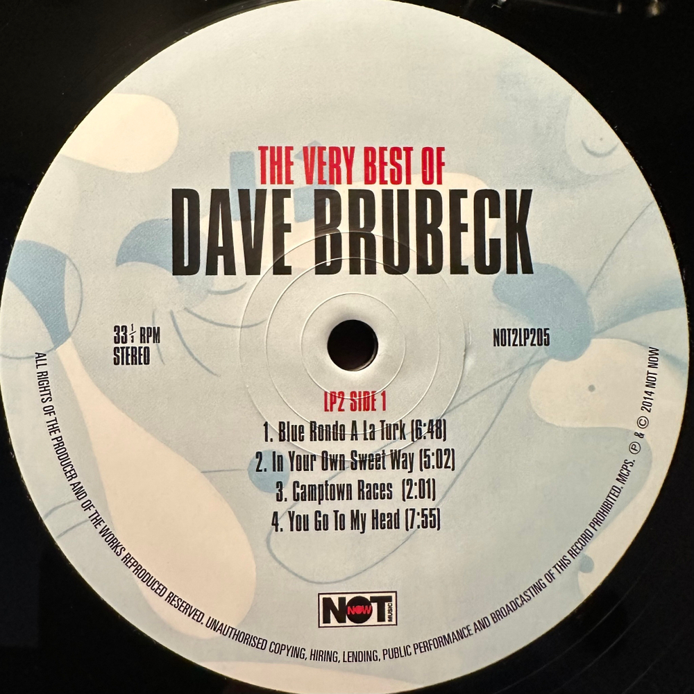 Dave Brubeck ‎– The Very Best Of 2LP (Европа 2015г.)