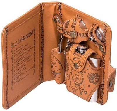 Набор-сумка GT (фляжка 210 мл +стакан раскл.+воронка+нож,вилка, ложка) (GT-PB01)