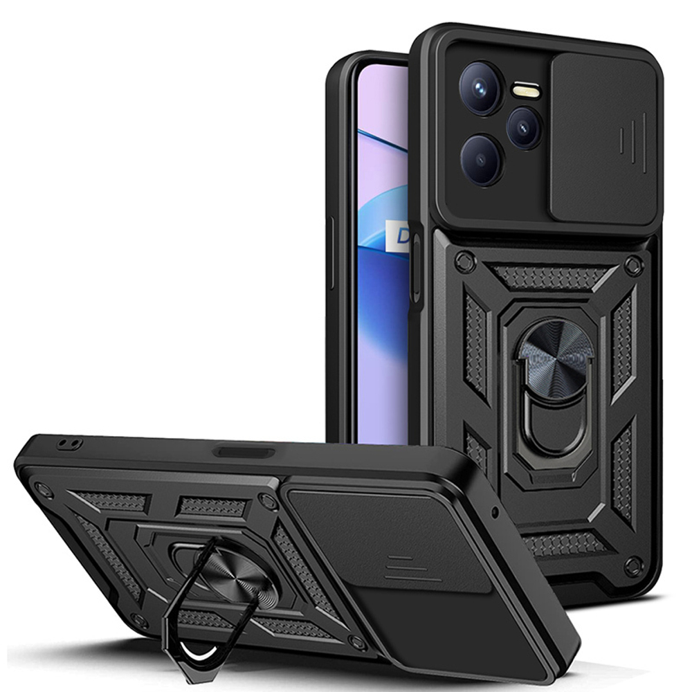 Чехол с кольцом Bumper Case для Realme C35