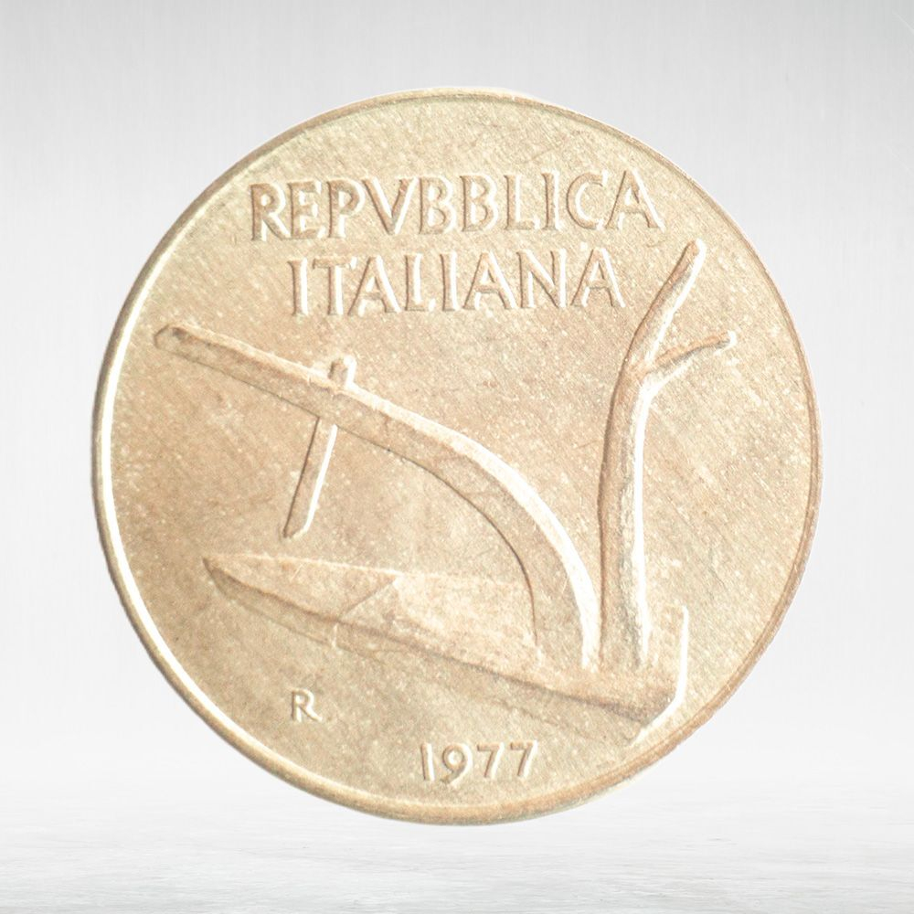 Italy 10 Lire 1977 R, VF