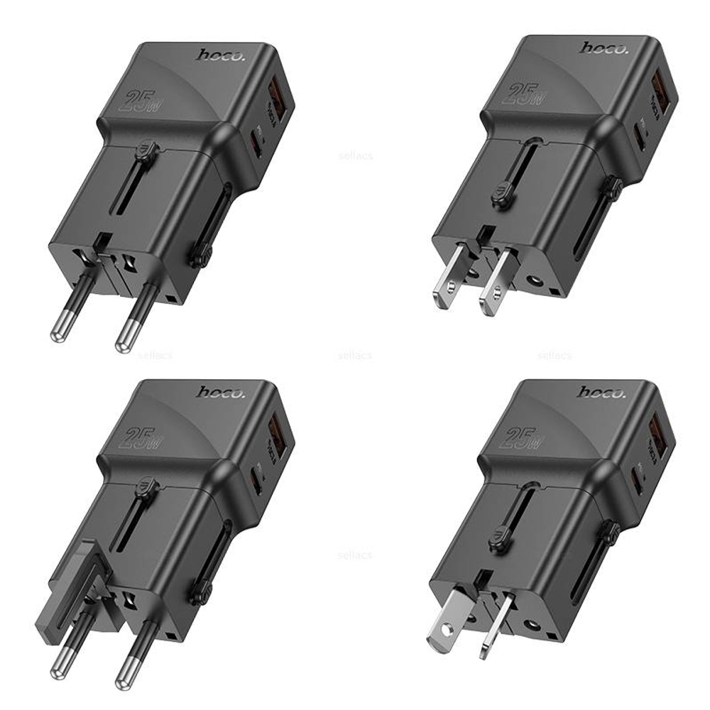 Зарядное устройство Hoco AC24 Mini PD25W+QC3.0 (black)
