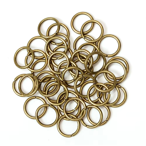 Кольца Соединительные Одинарные 4/5/6/8/10/12 мм, цвет: Бронза, 100/500/1000 грамм