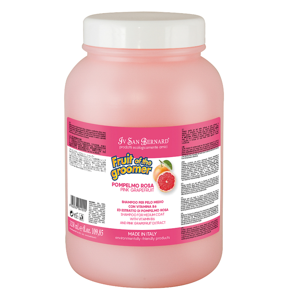 ISB Fruit of the Groomer Pink Grapefruit Шампунь для шерсти средней длины с витаминами 3,25 л