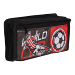 Пенал мягкий 2 отделения "Футбол" 3 цвета микс