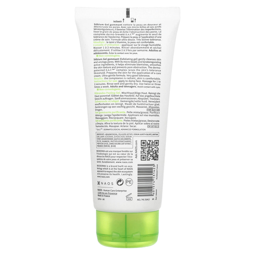 Bioderma, Sebium, отшелушивающий очищающий гель, для комбинированной / жирной кожи, 100 мл (3,4 жидк. унц.)