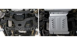 Защита КПП Rival для Nissan Navara D40 (V - 2.5D) 4WD 2004-2010/Nissan Navara D40 рестайлинг (V - 2.5D; 3.0D) 4WD 2010-2015/Nissan Pathfinder R51 (V - 2.5D; 4.0) 4WD 2004-2010/Nissan Pathfinder R51 рестайлинг (V - 2.5D; 3.0D) 4WD 2010-2014 (устанавл-ся совместно с 2333.4165.2.6), штампованная, алюминий 6 мм, с крепежом, 2333.4166.2.6