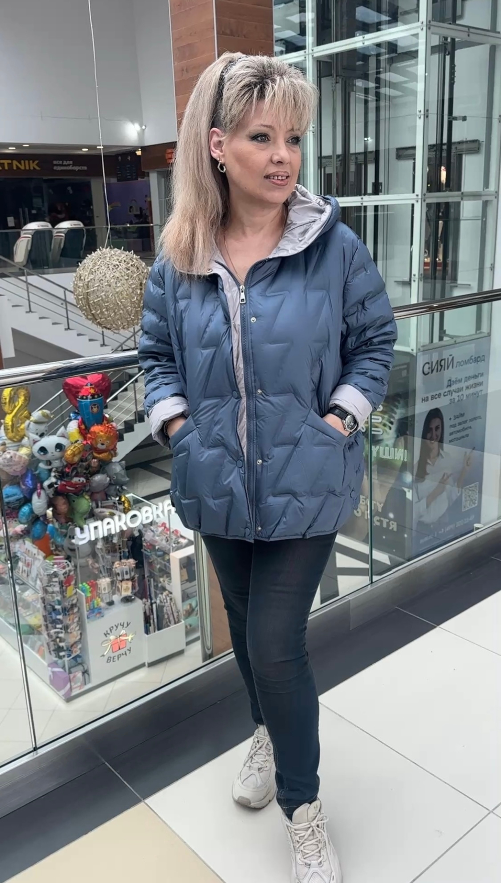 Весенне-осенняя курточка в джинсовом цвете