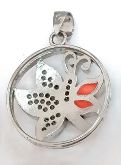 Ювелирная подвеска из серебра с эмалью