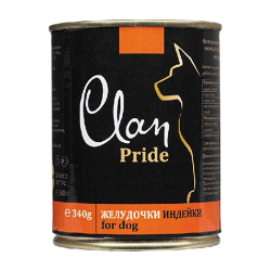 Clan Pride консервы для собак (желудочки индейки) 340 г