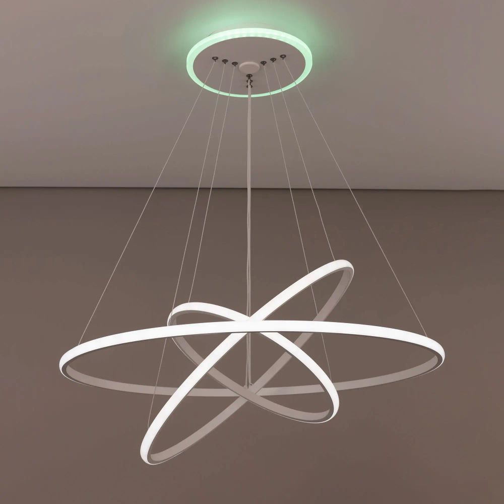 Citilux Неон Смарт CL731A090E RGB Умная подвесная люстра Белая