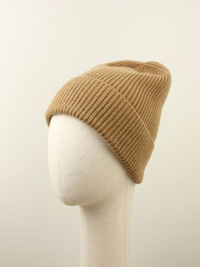 Шапка вязаная "Прогулка с корги", 100% шерсть ягнёнка, цвет соболь.