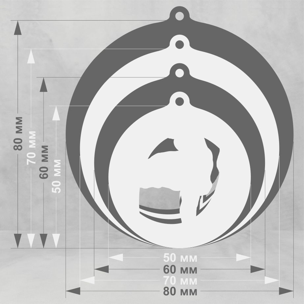 Акриловая медаль Фигурное катание 1768-050