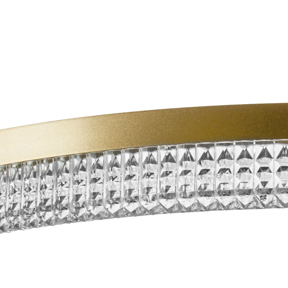 736161 Люстра ROTONDA 38W LED 2106LM 180G ЛАТУНЬ 3000K