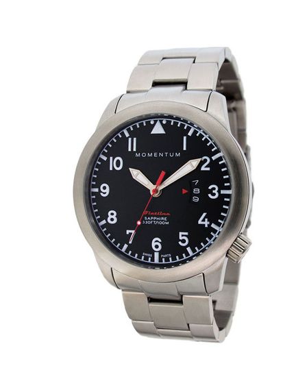 Канадские часы Momentum FLATLINE FIELD Black 1M-SP18BS0