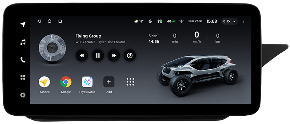 Магнитола Mercedes-Benz E W212 седан правый руль 2012-2015 NTG 4.5 - Teyes LUX ONE ROUND монитор 12.3" 2K QLED на Android 10, CarPlay, 4G SIM-слот