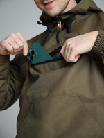 Анорак мужской без утеплителя хаки Город Горький