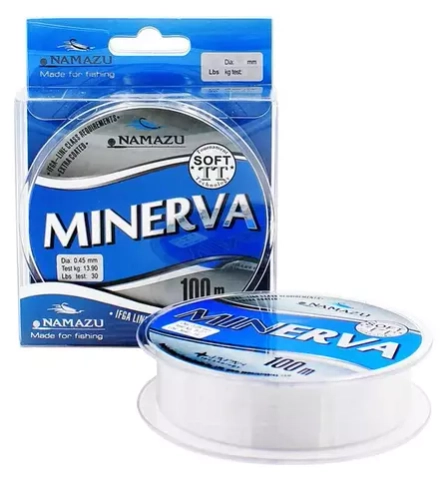 Леска Namazu "Minerva", L-100 м, d-0,14 мм, test-1,98 кг, прозрачная