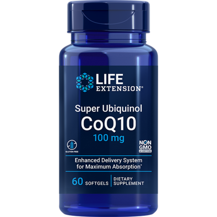 Super Ubiquinol CoQ10 100 мг 60 капсул Life Extension