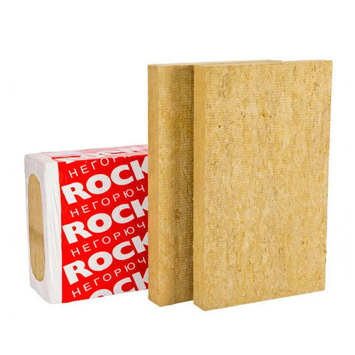Базальтовая вата Rockwool Руф Баттс В 1000х600х50 мм 4 штуки в упаковке