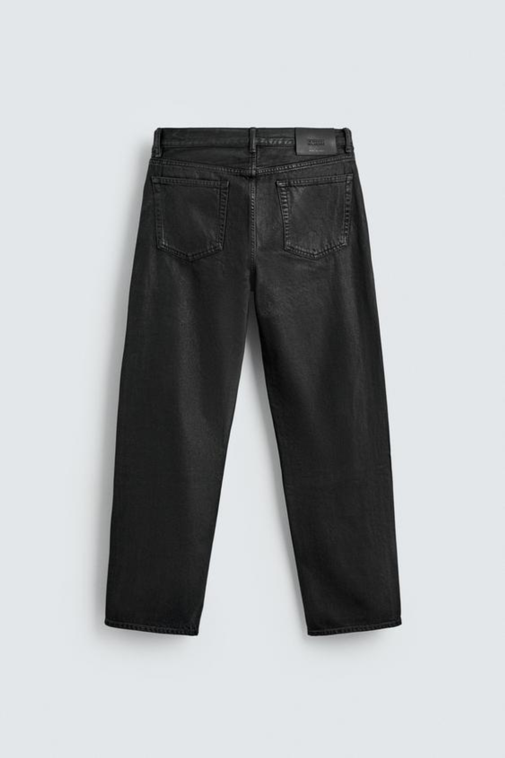 ZARA ДЖИНСЫ ПРЯМОГО КРОЯ ДЛИНОЙ ДО ЩИКОЛОТКИ - LIMITED EDITION, ЧЕРНЫЙ