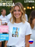 Футболка принт Москва