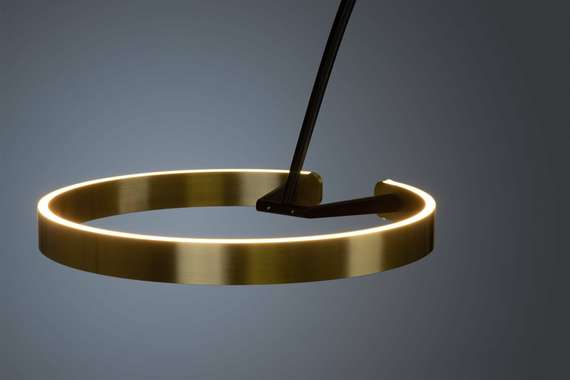 Торшер Adriana 220х240 см, черный с золотом