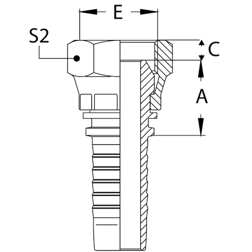 Фитинг DN 06 BSP (Г) 1/4