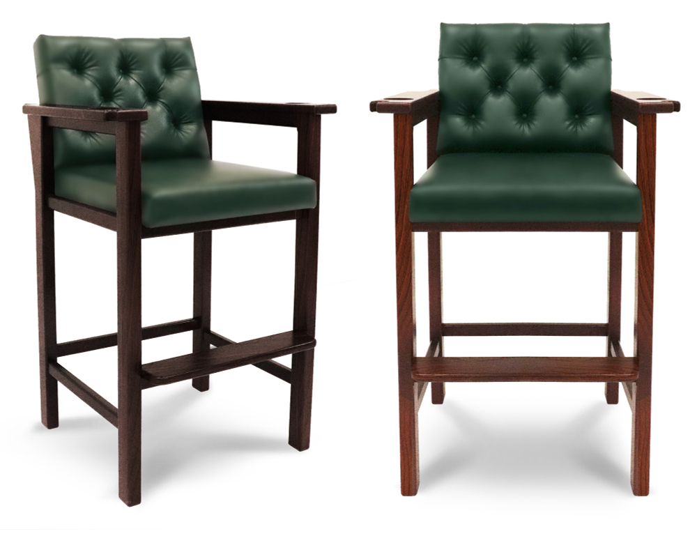 Стул бильярдный Честер ясень (№4,Винилискожа D.Green,Винилискожа (Dark Geen Темно-зеленый) цвет №206 ш1,44м)