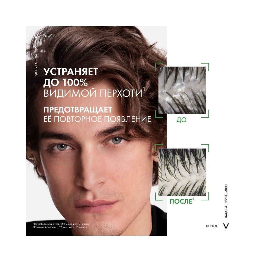 Vichy Dercos Anti-Dandruff DS Шампунь-кондиционер против перхоти 2в1, 200 мл