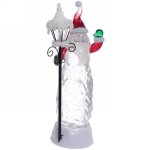 Фигурка с подсветкой «Дед Мороз с фонарем» 27 см, красный