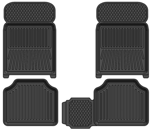 Коврики резиновые ВАЗ 2101-07 3D Standart комплект 4шт STRK