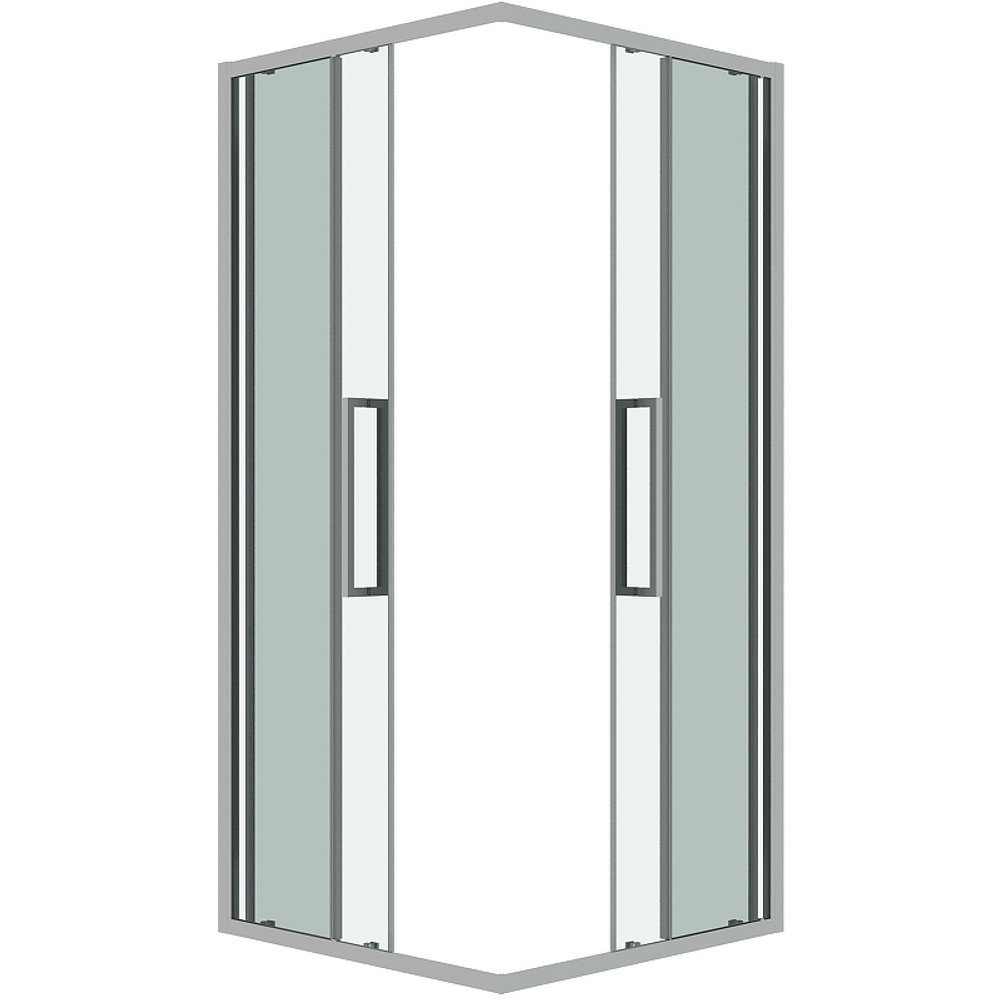 Душевой уголок Grossman Cosmo 80х80 300.K33.02.8080.10.00 профиль Хром стекло прозрачное