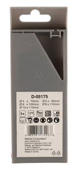 Набор сверл по бетону 5 шт. (4,5,6,8,10 мм). Makita D-05175 Каменная кладка 4, 5, 6, 8, 10 мм