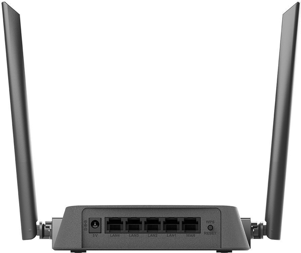 Маршрутизатор беспроводной (роутер) D-Link DIR-615/Z1A черный, однодиапазонный 2.4 ГГц, внешние, нес