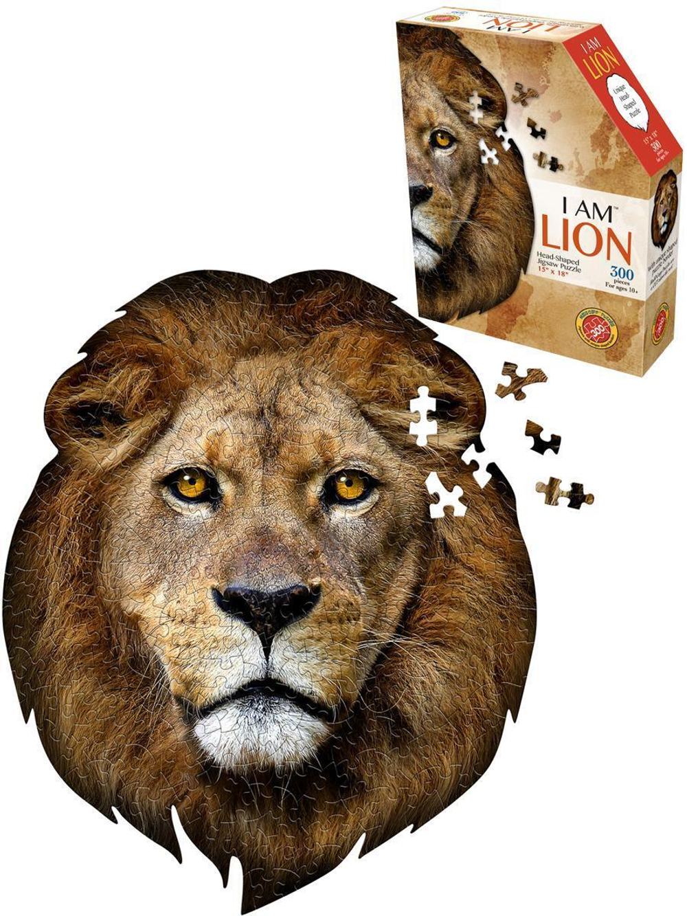 Пазл 300эл. контурный "Лев"