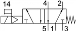 VUVG-L10-M52-MT-M5-1P3 Распределитель с электроуправлением