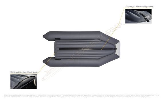 Надувная лодка Аква 3400 НДНД