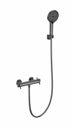 Смеситель для душа с термостатом WONZON & WOGHAND Strato, Темный графит (WW-B2048-A-BGG)